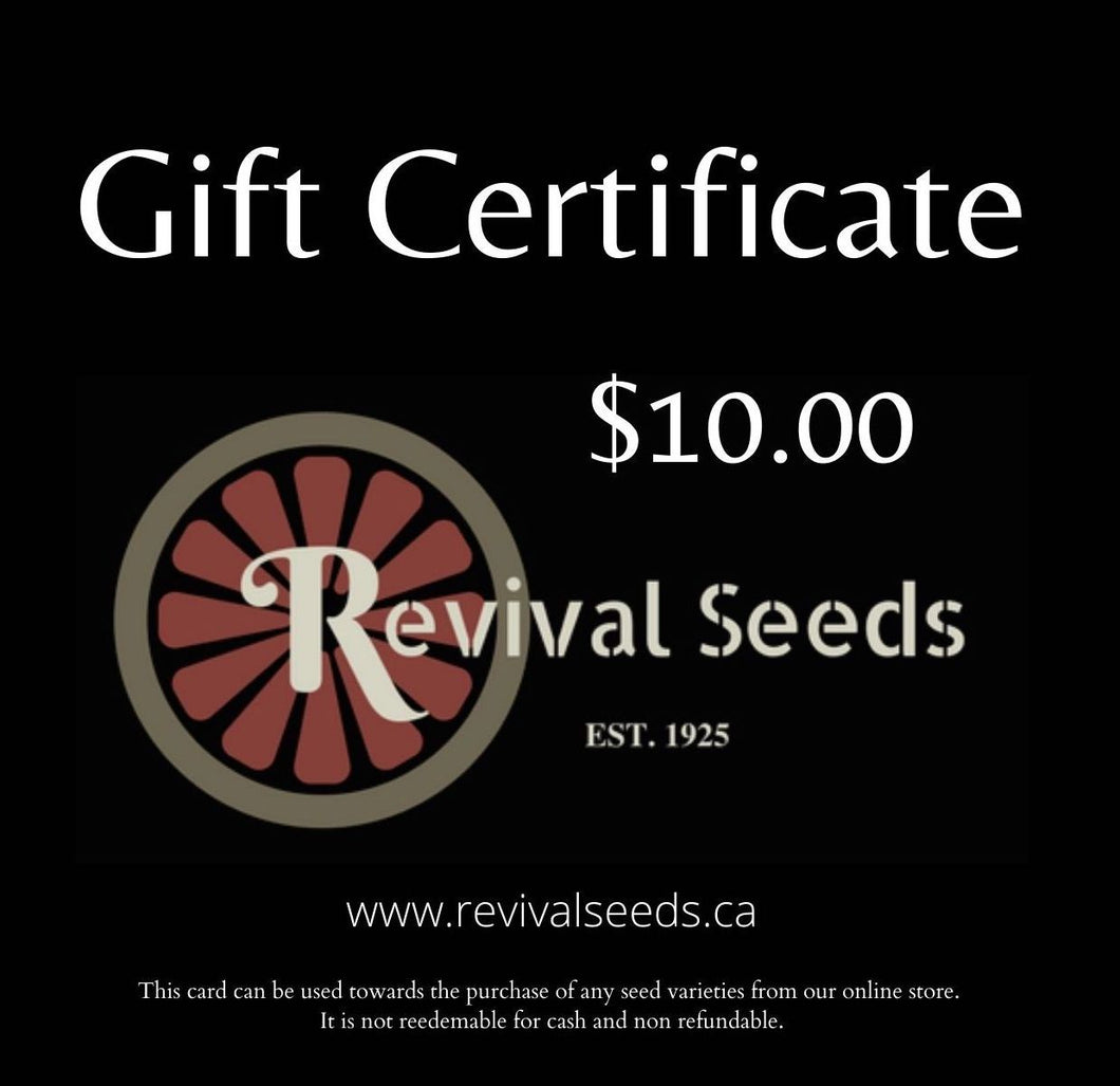 Revival Seeds Gift Certificate