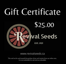 Revival Seeds Gift Certificate
